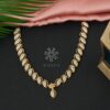 silver stone necklace