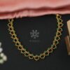 gold toned necklace set