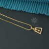 gold toned necklace with pendant