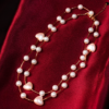Heart Pearl Stoned Necklace