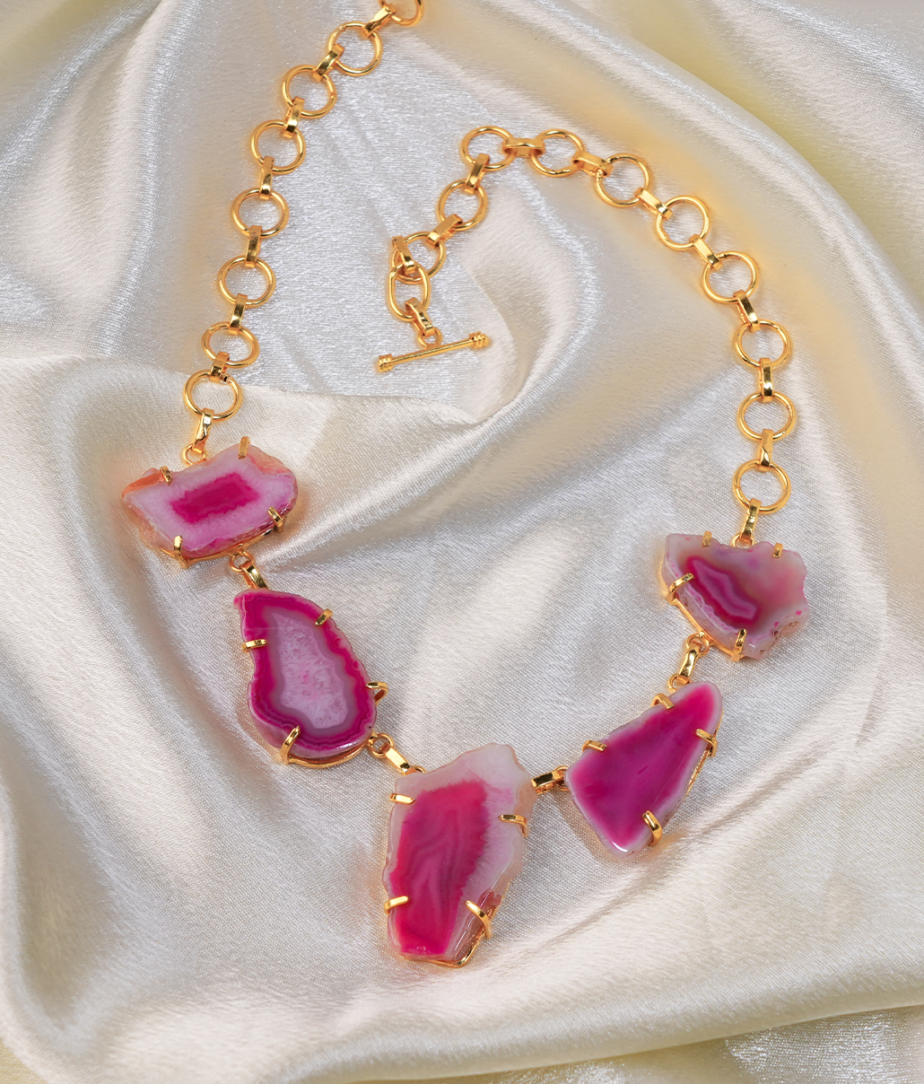Rose Ember Stoned Necklace for women