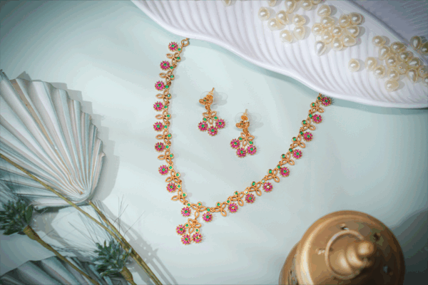 Blossom Radiance Imitation Jewellery Set