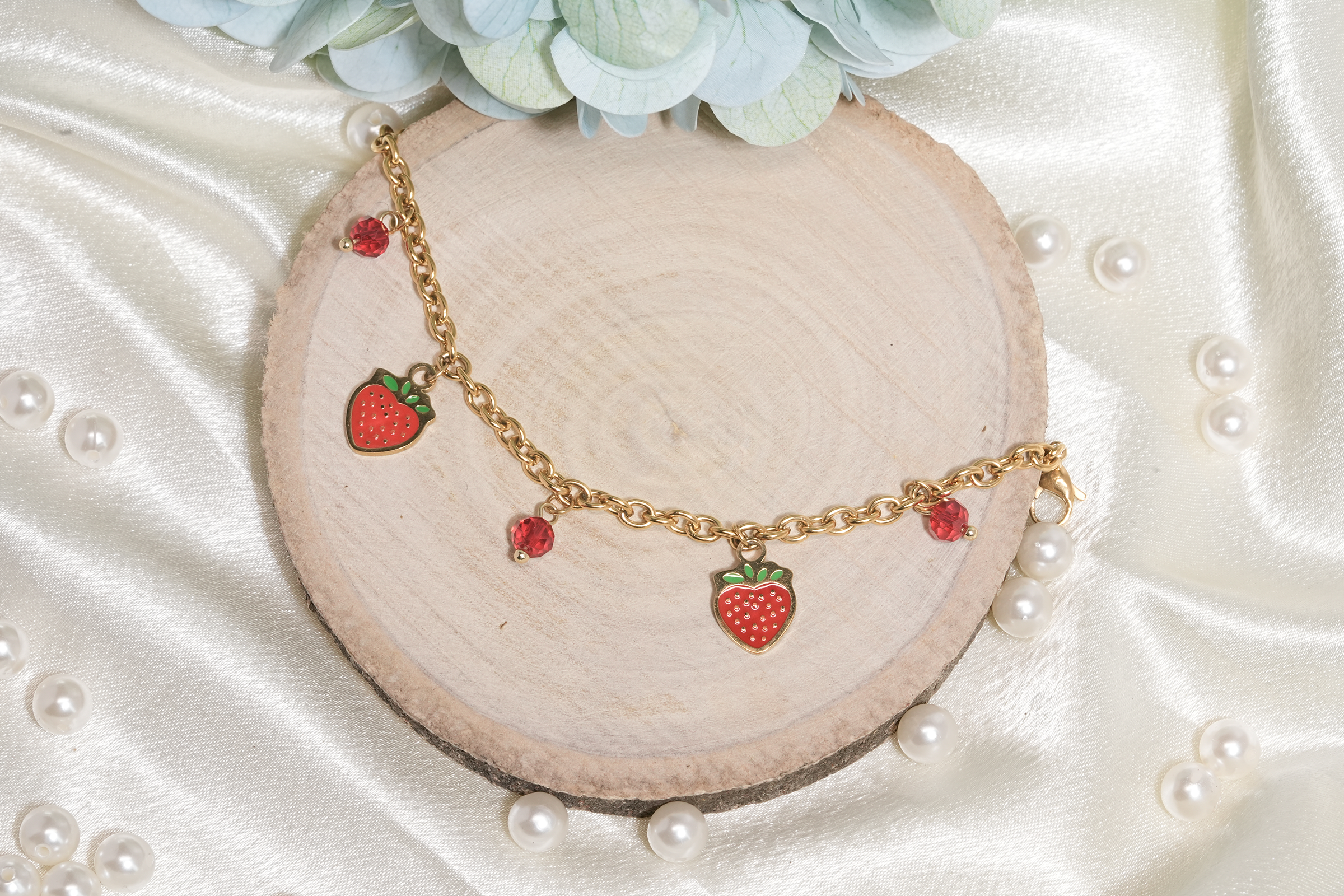 Strawberry Charm Bracelet